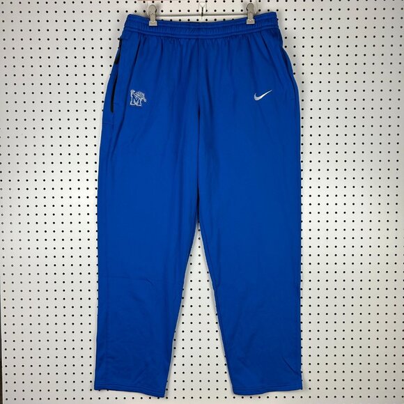 Nike Memphis Tigers Sweatpants XXL Blue Basketball Warm Up On Court Penny - Picture 1 of 6